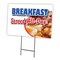 Signmission Breakfast Served All D Yard & Stake outdoor plastic coroplast window, C-2436 Breakfast Served All D C-2436 Breakfast Served All D - alternate 1